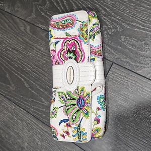 Vera Bradley Paisley wristlet clutch